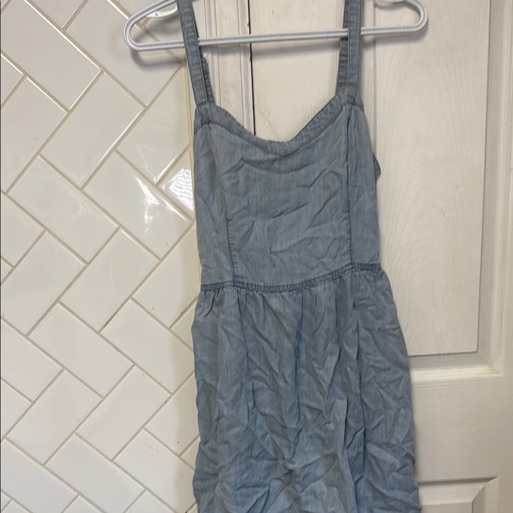 Garage Light Blue Denim Dress
